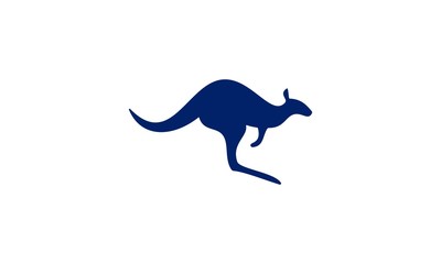 k, kangaroo, black, jump, kangaroo vector illustration