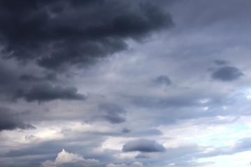 A background of gloomy stormy sky. Concept of crisis and problems.