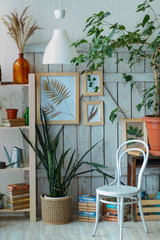 indoor patio with chairs and tables