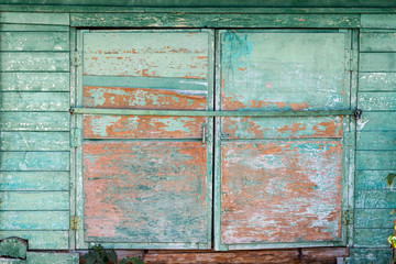 rusty metal door