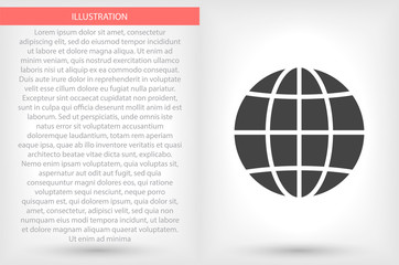 World Vector icon design 10 eps illustration