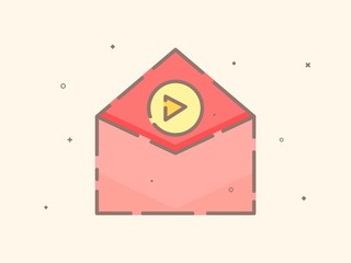 Flat vector of voice message, communication illustration design. Can use for icon, presentation, infographic etc.