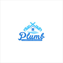 real estate company logo. Plumb vector