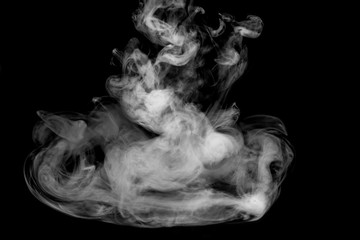white smoke on a black background
abstraction