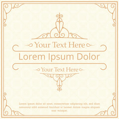 Golden emblem elegant classic 