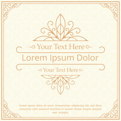 Golden emblem elegant classic 