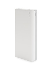 Naklejka premium Modern external portable charger isolated on white
