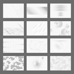 Set of abstract art colors universal artistic templates or poster, card, invitation,  flyer, cover, banner, placard, brochure and other graphic design. Vector stock illustration