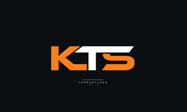 KTS Letter Logo Alphabet Design Icon Vector Symbol