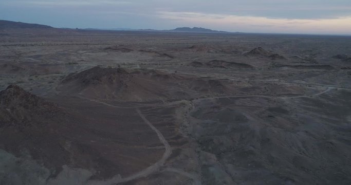 Deserted rocky martian looking area in southern California