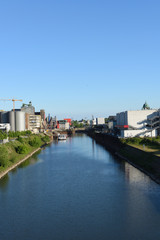 Hafenkräne in Neuss Düsseldorfer Hafen, Deutschland