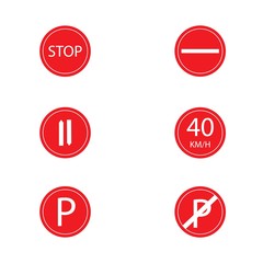 traffic sign logo vector