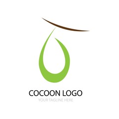 Fototapeta premium cocoon logo vector design