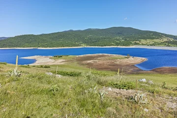 Foto op Canvas Panorama of Belmeken Reservoir, Rila mountain © hdesislava
