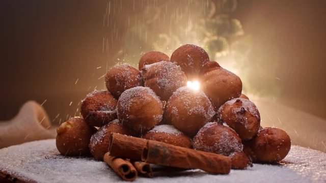 A typical Brazilian food, Bolinho de Chuva. Fried, with sugar and cinnamon