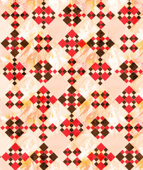 Elagance mix object pattern with color backgound