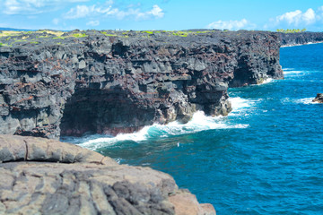 カラエ岬（サウス・ポイント）周辺の景色　ハワイ島　ハワイ・ボルケーノズ・ナショナル・パーク