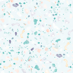 Terrazzo Texture Vector. Flooring Seamless Pattern