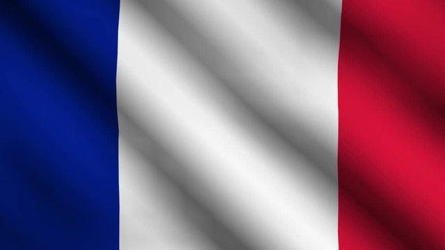 image of the France flag waving 