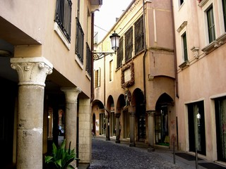 Padua, Italy, Streetscape with Arcade