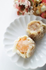 Chinese food, shumai steamed dumpling for yum cha food