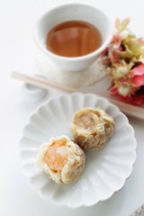 Chinese food, shumai steamed dumpling for yum cha food