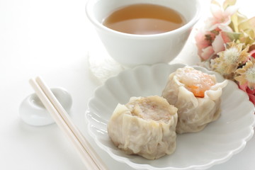 Chinese food, shumai steamed dumpling for yum cha food