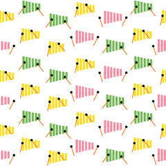 Elagance mix object pattern with color backgound