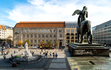 Statue and Buildings in Berlin