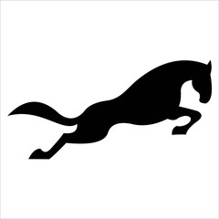 horse silhouette logo designs jumping horse style logo
