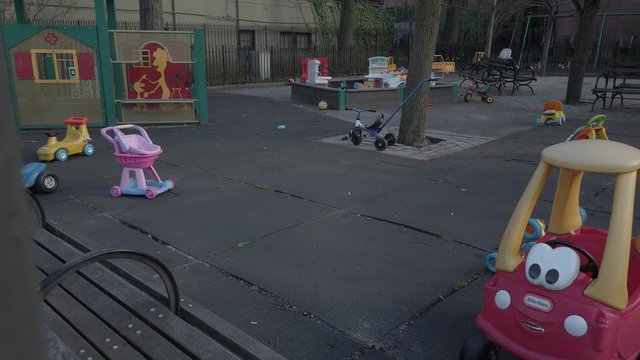 Empty urban playground