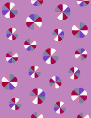 Elagance mix object pattern with color backgound