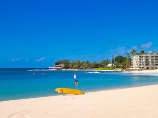 アメリカ　ハワイ州オアフ島　マカハ・ビーチ・パーク