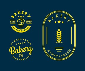 Premium Bakery logo design collection