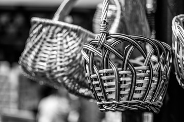 Fototapeta Close-up Of Baskets Hanging Outdoors obraz