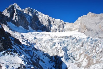 Jade Dragon Snow Mountain in Yunnan,  China
