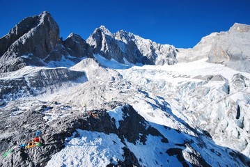 Jade Dragon Snow Mountain in Yunnan,  China