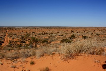 Simpson Desert with endless views.