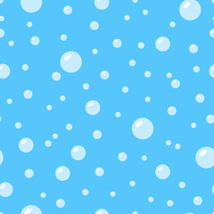 Seamless pattern with soapy bubbles for textile, paper, fabric and other designs. Vector illustration