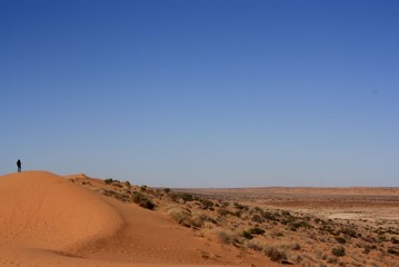 Fototapeta na wymiar Ruins in the Australian desert.
