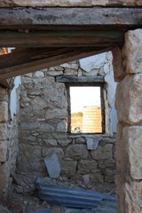 Ruins in the Australian desert.