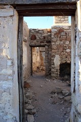Fototapeta na wymiar Ruins in the Australian desert.