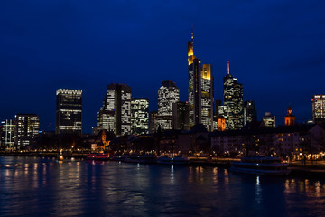Fototapeta na wymiar Frankfurt Night Landscape
