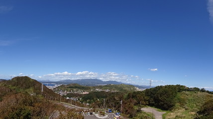 Fototapeta na wymiar The view of Muroran in Japan
