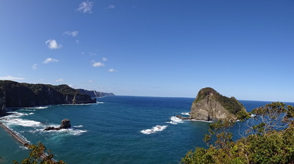 Fototapeta premium The view of Shakotan in Japan