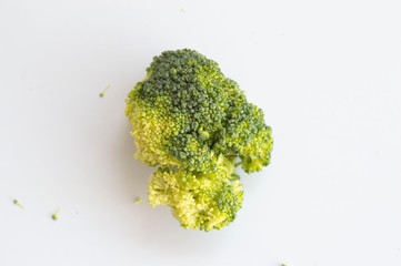Raw Broccoli, Cabbage Isolated from White