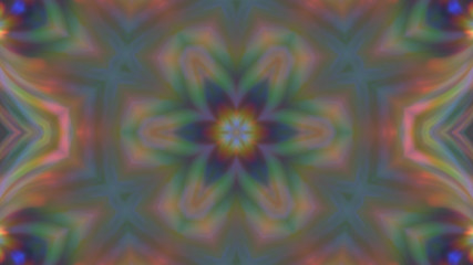 Abstract multi-colored blurred mandala background