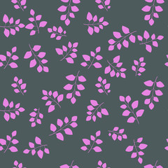 Texture with flowers and plants. Floral ornament. Original flowers pattern.