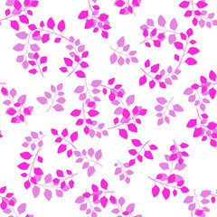 Texture with flowers and plants. Floral ornament. Original flowers pattern.