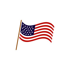 Usa flag graphic design template vector isolated